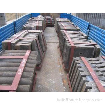High Manganese Steel Casting Ball Mill Liners Less Than HB3